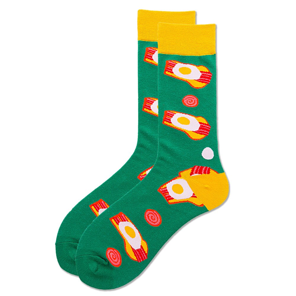 Funny Cotton Socks Men Crew Socks Women Personality Embroidery Fruit Foot Ball Stripe Happy Gift Socks - Premium 0 from TIKIJTRONICS - Just $1.39! Shop now at TIKIJTRONICS