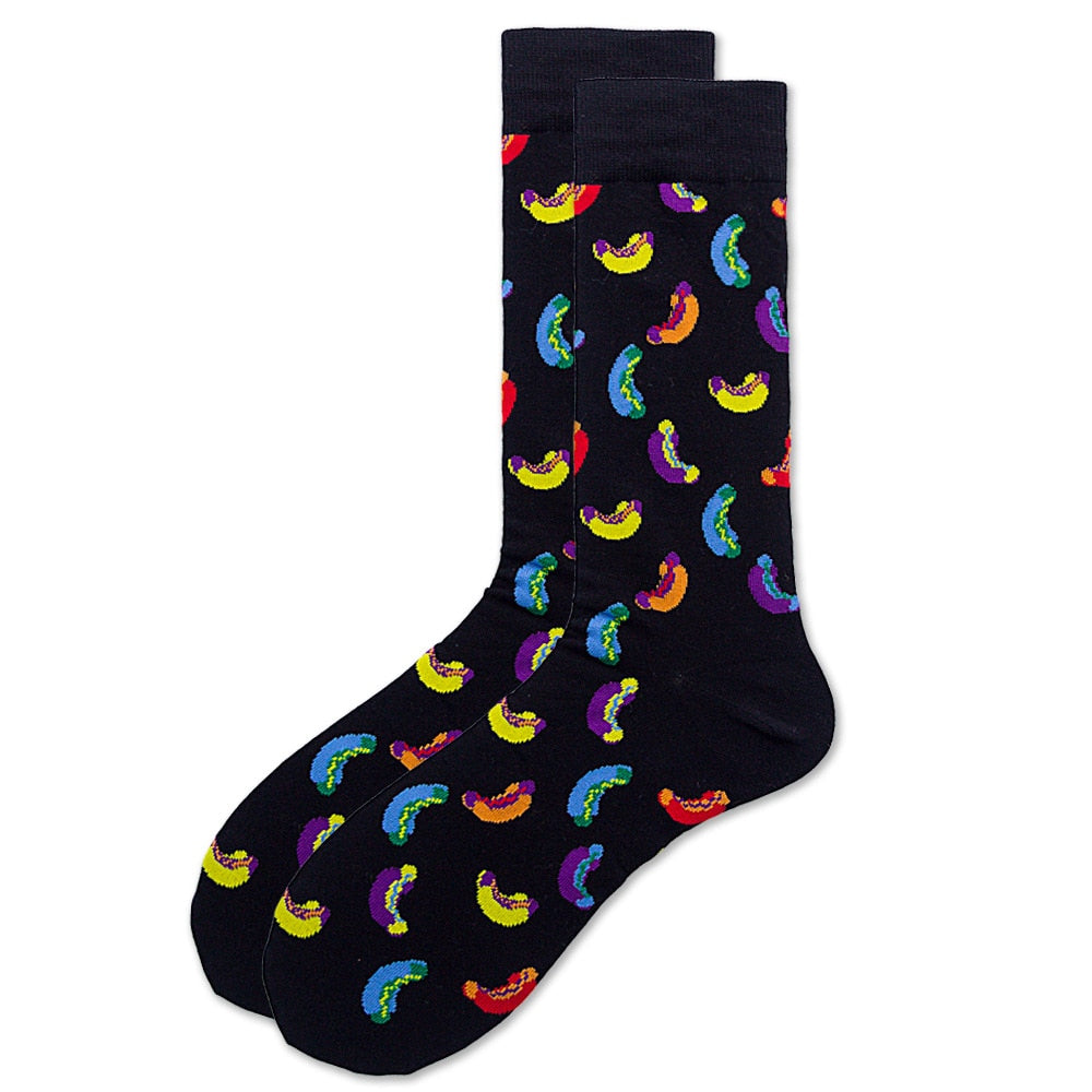 Funny Cotton Socks Men Crew Socks Women Personality Embroidery Fruit Foot Ball Stripe Happy Gift Socks - TIKIJTRONICS 0 SPECIFICATIONSThickness: STANDARDSock Type: CasualSexually Suggestive: NoObscene Picture: NoModel Number: AF14Material: CottonItem Type: SockHigh: CrewGender: MENBrand Name: voltreffer TIKIJTRONICS  (Store description)