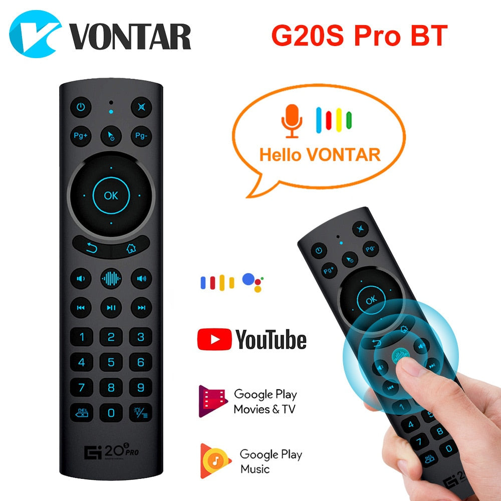 G20S Pro G20BTS Plus Air Mouse G20S Voice Remote Control 2.4G Wireless Mini Keyboard Mic for Android TV Box H96 MAX X96mini PC - TIKIJTRONICS # 0