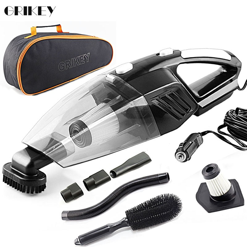 GRIKEY 2 in 1 12V Vacuum Cleaner Dry Wet 5000Pa Strong Power Car Vacuum Cleaner With LED   Lights Aspirador Coche - TIKIJTRONICS 0 SPECIFICATIONSSpecial Features: LED LightingOrigin: Mainland ChinaModel Name: Vacuum CleanerMaterial Type: PlasticItem Width: 5cmItem Weight: 0.88kgItem Type: Vacuum CleanerItem Length: 36cmItem Height: 12cmExternal Testing Certification: ceBrand Name: GRIKEY TIKIJTRONICS  (Store description)