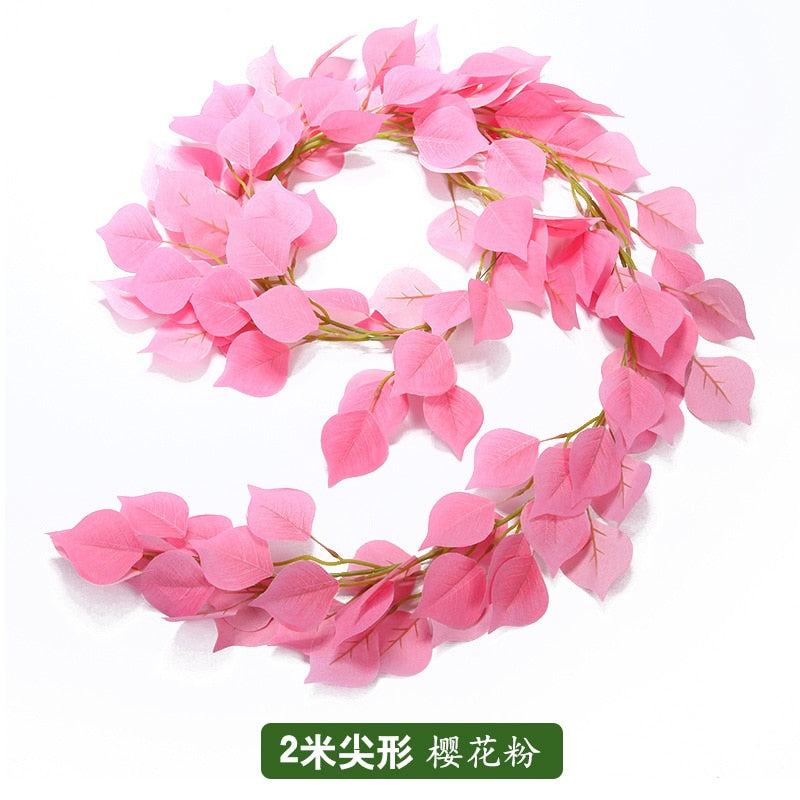 Green Eucalyptus Leaves Garland Wisteria Artificial Flowers Rattan Fake Plant Silk Leaf Vines For Wedding Birthday Party Decor - TIKIJTRONICS 0 SPECIFICATIONSis_customized: NoPlant Style: VINEPlacement: HangingOrigin: Mainland ChinaNumber of Pcs: as picMaterial: RattanCN: ZhejiangBrand Name: WNYZQ TIKIJTRONICS  (Store description)