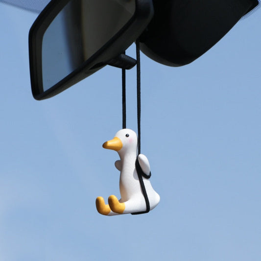 Gypsum Cute Anime Car Accessory Swing Duck Pendant Auto Rearview Mirror Ornaments Birthday Gift Couple Accessories Car Fragrance - TIKIJTRONICS 0 SPECIFICATIONSOrigin: Mainland ChinaMain Material: GypsumItem Weight: 70gCN: GuangdongBrand Name: sourlattice TIKIJTRONICS  (Store description)