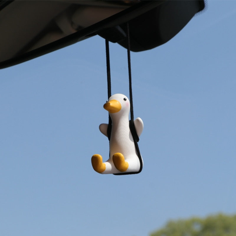 Gypsum Cute Anime Car Accessory Swing Duck Pendant Auto Rearview Mirror Ornaments Birthday Gift Couple Accessories Car Fragrance - TIKIJTRONICS 0 SPECIFICATIONSOrigin: Mainland ChinaMain Material: GypsumItem Weight: 70gCN: GuangdongBrand Name: sourlattice TIKIJTRONICS  (Store description)