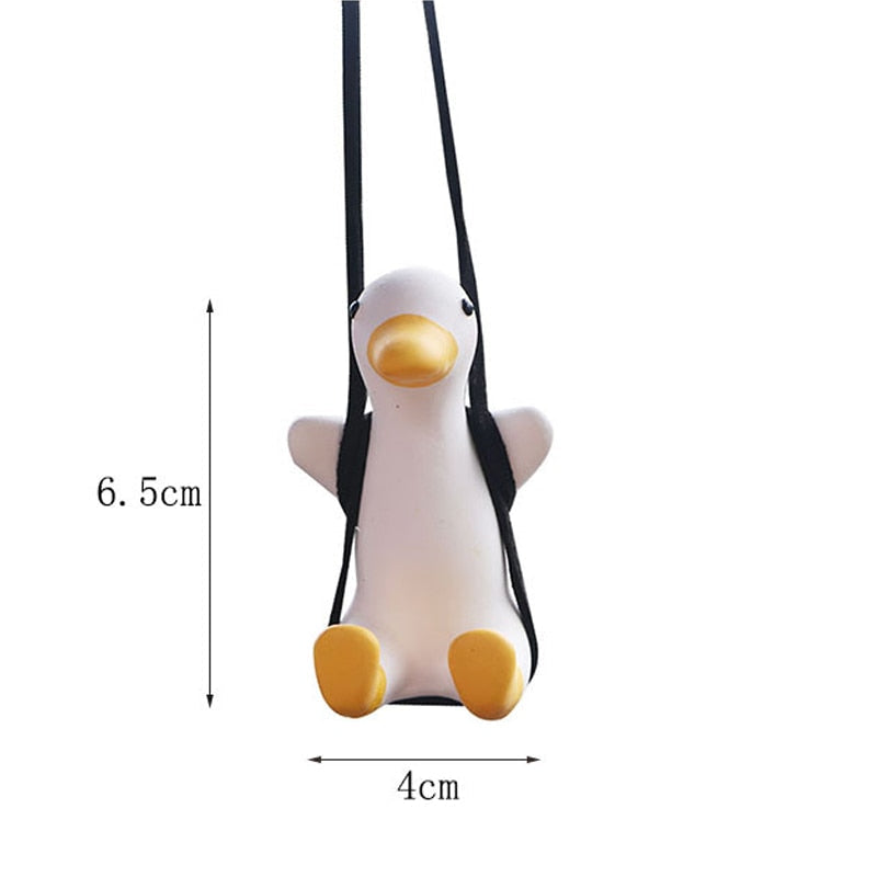 Gypsum Cute Anime Car Accessory Swing Duck Pendant Auto Rearview Mirror Ornaments Birthday Gift Couple Accessories Car Fragrance - TIKIJTRONICS 0 SPECIFICATIONSOrigin: Mainland ChinaMain Material: GypsumItem Weight: 70gCN: GuangdongBrand Name: sourlattice TIKIJTRONICS  (Store description)