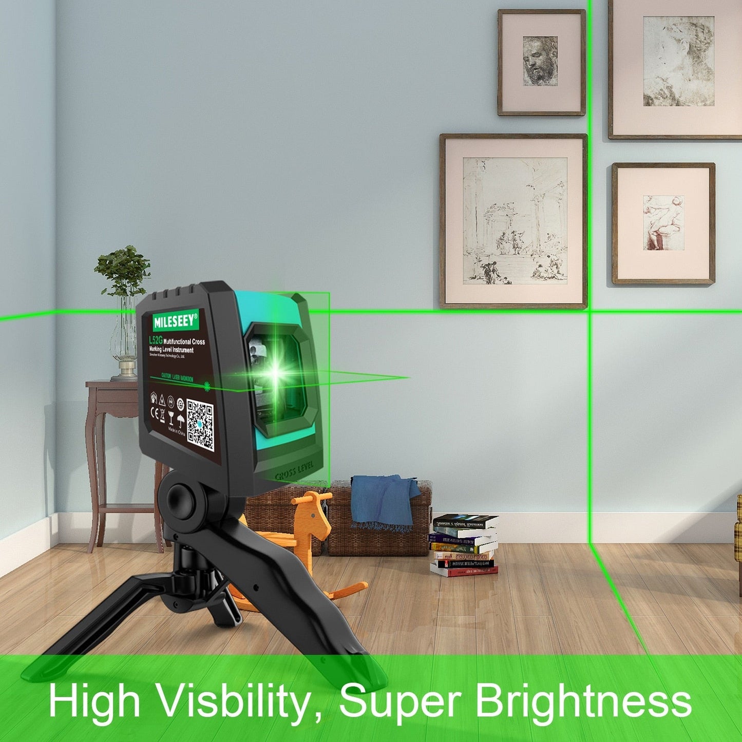 MiLESEEY 2 Lines Laser Level L52R L62 360 laser level L6 nivel laser with Battery and Tripod лазерный уровень - TIKIJTRONICS 0 SPECIFICATIONSmodel: laser levelcolor: Red/Green laser levelWavelength: 635 nmType: Vertical & Horizontal LasersSize: 76*66*76mmPrecision: +-4.5mm/15mOrigin: Mainland ChinaModel Number: L52R L52G L62 L6 L9Measurement Model: 2 linesCertification: CE,FCCBrand Name: MiLESEEY TIKIJTRONICS  (Store description)