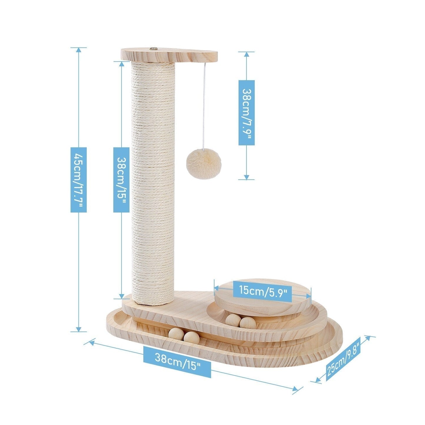 H82CM Fast Delivery Pet Cat Tree House Scratcher For Kitten Scratching Pad Mat Cats Training Toy Sisal Scratching Post With Ball - TIKIJTRONICS 0 SPECIFICATIONSWeight: 6.6KGType: catsOrigin: Mainland ChinaNo. of Tiers: DOUBLEModel Number: WJ0275/AMT0044Material: WoodKinds: gatos productos para mascotasItem Type: Scratching PostsFeature: sisal scratching post;ball toys for kittensColor: BlackCN: ZhejiangBrand Name: PAWZ Road TIKIJTRONICS  (Store description)