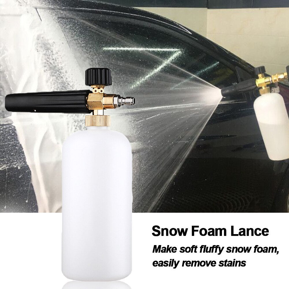 1L Car Washer Jet Adjustable Snow Foam Lance 1/4" Quick Release with 5 Nozzles for Car Washer Water Gun Cleaning Tools - TIKIJTRONICS 0 SPECIFICATIONSWith Water Pipes: NoWater Spray Type: Water ColumnSuits: M22 14MMOrigin: Mainland ChinaNozzle Material: CopperModel Number: ACCT062-03Interface Material: CopperHandle Type: Finger TypeBody Material: Engineering Plastic TIKIJTRONICS  (Store description)