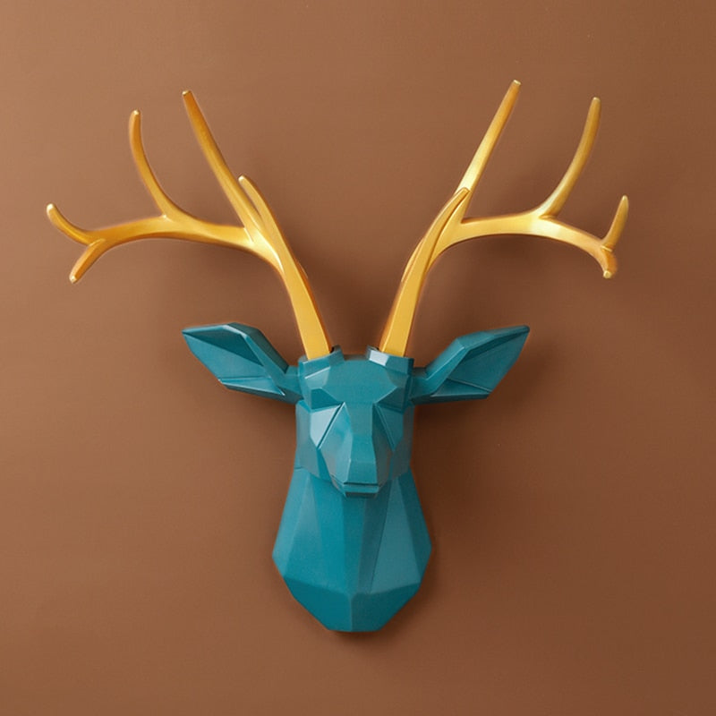 Wall Décor 3d Deer head decorative figures home decoration accessories Animal Sculputre Art for wall Living Room Deer statue - TIKIJTRONICS 0 SPECIFICATIONSTheme: AnimalRegional Feature: europeOrigin: Mainland ChinaMaterial: resinBrand Name: Homexw TIKIJTRONICS  (Store description)