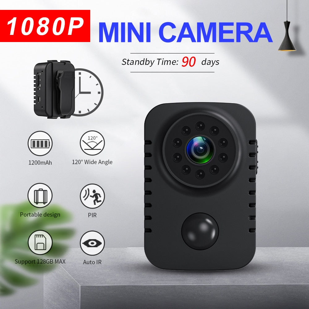 HD Mini Body Camera Wireless 1080P Security Pocket Cameras Motion Activated Small Nanny Cam for Cars Standby PIR Espia Webcam - TIKIJTRONICS 0 SPECIFICATIONSType: MiniSensor Technology: CMOSPackage: YesOrigin: Mainland ChinaModel Number: MD29Memory Card Type: MicroSD / TFHigh Definition Support: 1080P (Full-HD)Certification: CE,FCCBuilt-in Memory Size: NonBrand Name: YNMEE TIKIJTRONICS  (Store description)