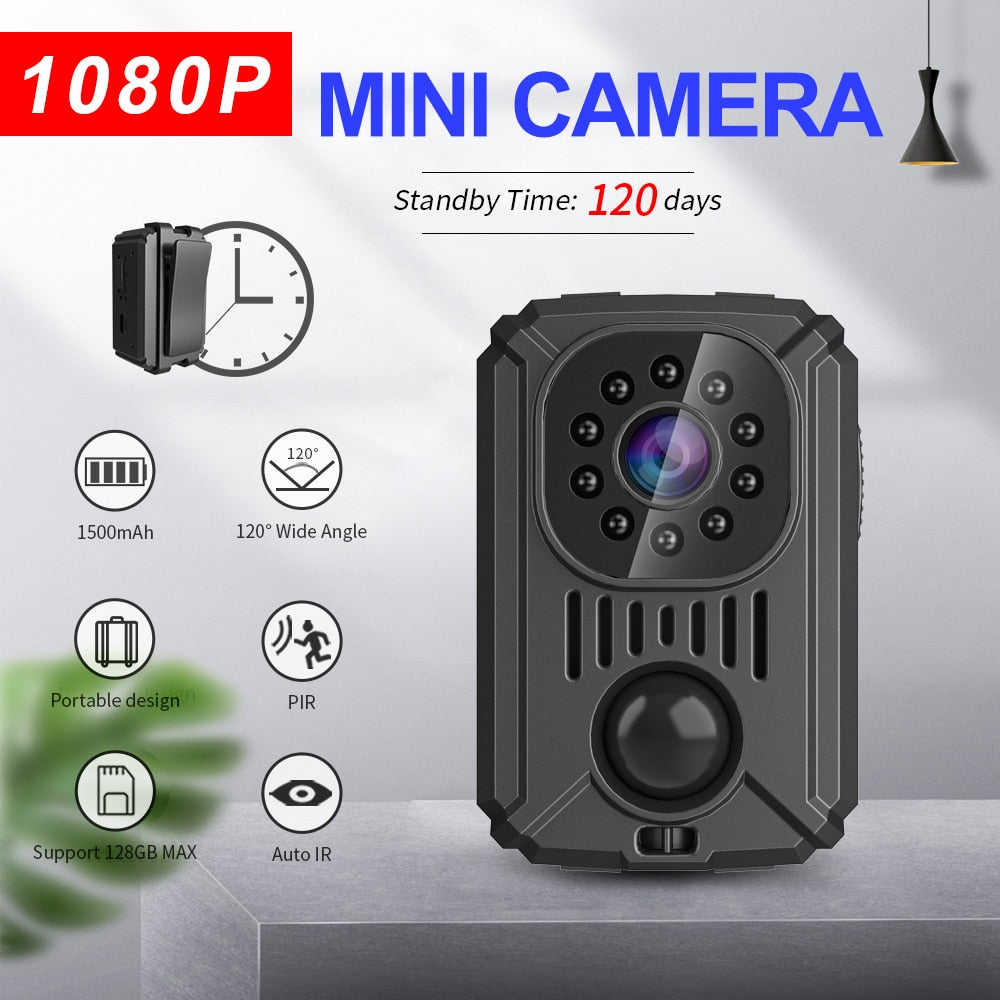 HD Mini Body Camera Wireless 1080P Security Pocket Cameras Motion Activated Small Nanny Cam for Cars Standby PIR Espia Webcam - TIKIJTRONICS 0 SPECIFICATIONSType: MiniSensor Technology: CMOSPackage: YesOrigin: Mainland ChinaModel Number: MD29Memory Card Type: MicroSD / TFHigh Definition Support: 1080P (Full-HD)Certification: CE,FCCBuilt-in Memory Size: NonBrand Name: YNMEE TIKIJTRONICS  (Store description)