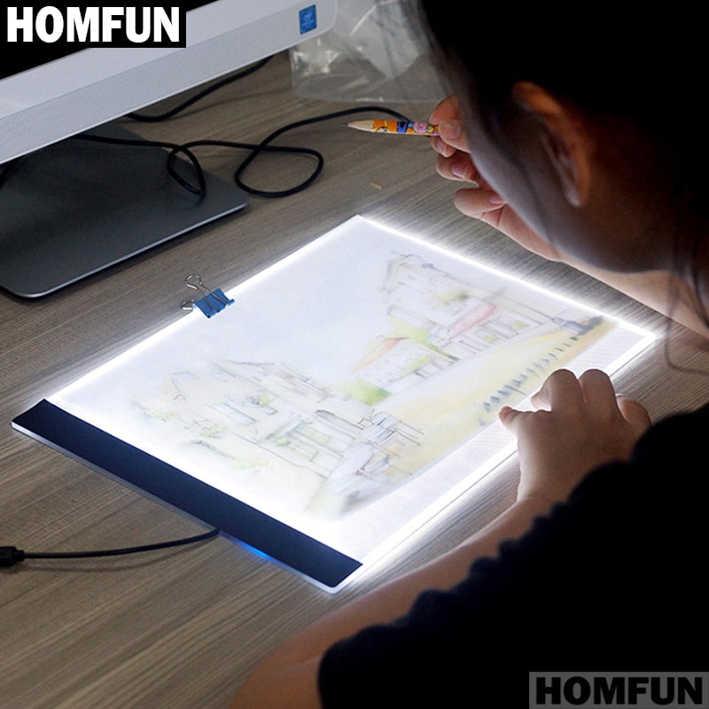 HOMFUN Ultrathin 3.5mm A4 LED Light Tablet Pad Apply to EU/UK/AU/US/USB Plug Diamond Embroidery Diamond Painting Cross Stitch - Premium 0 from TIKIJTRONICS - Just $13.67! Shop now at TIKIJTRONICS