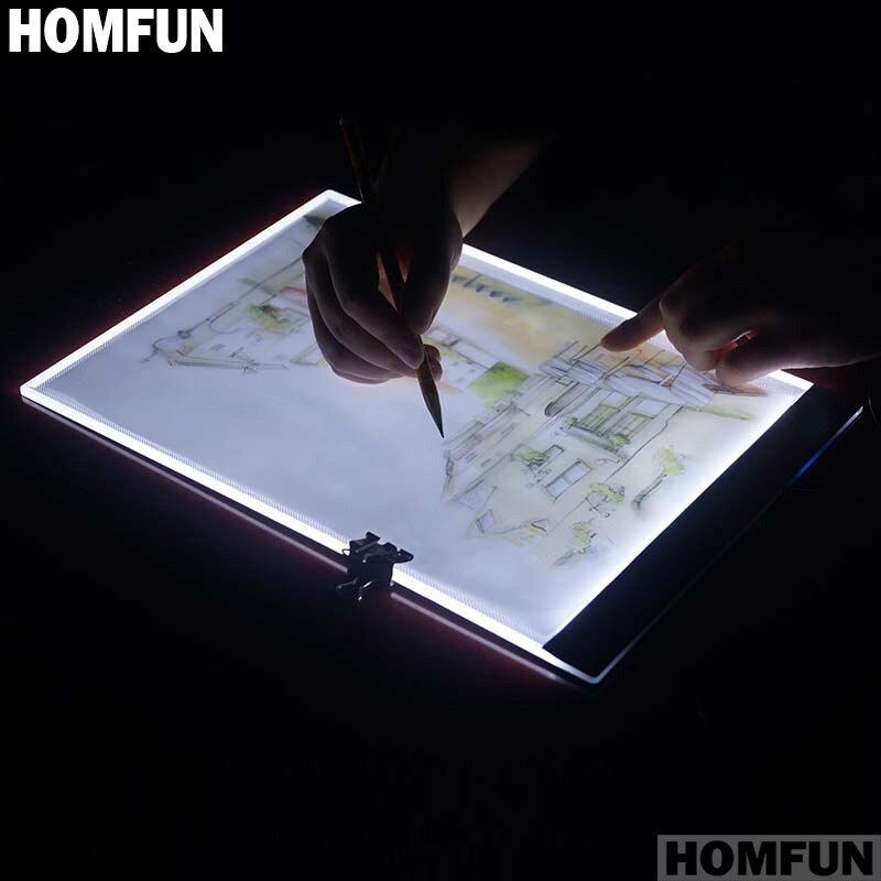 HOMFUN Ultrathin 3.5mm A4 LED Light Tablet Pad Apply to EU/UK/AU/US/USB Plug Diamond Embroidery Diamond Painting Cross Stitch - Premium 0 from TIKIJTRONICS - Just $13.67! Shop now at TIKIJTRONICS