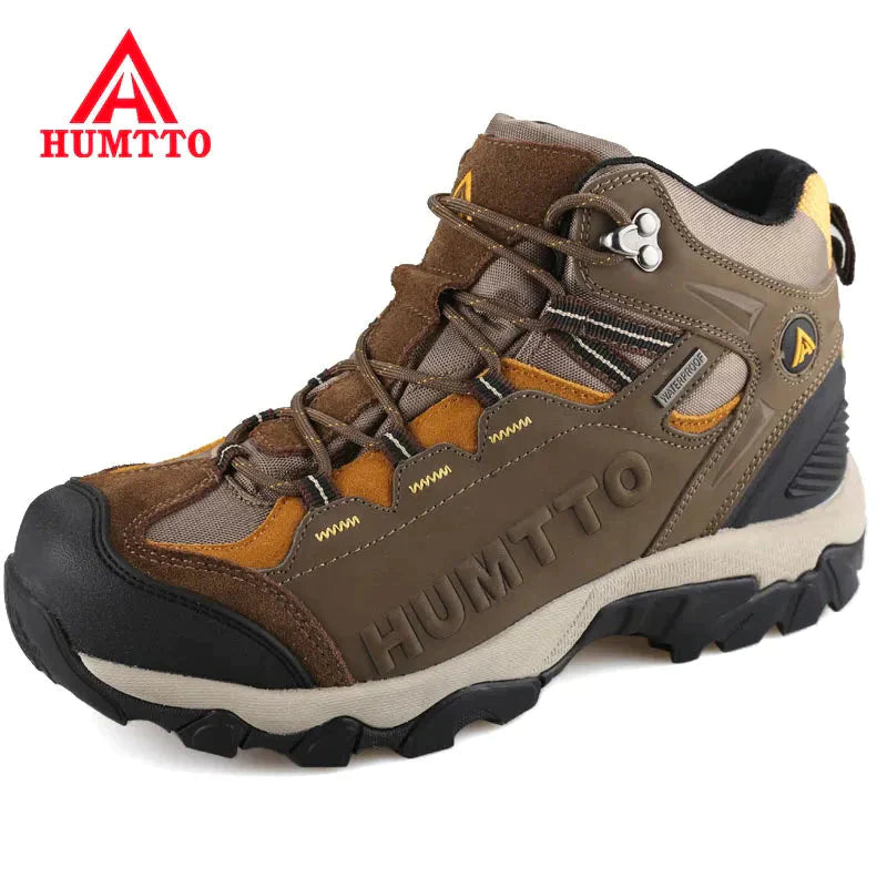 HUMTTO Waterproof Ankle Boots Men Genuine Leather Man Winter Snow Boots Breathable Rubber Work Safety Mens Shoes Big Size 36-47 - TIKIJTRONICS # 