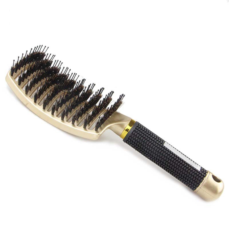 Hair Scalp Massage Comb Wet Dry Curly Detangle Hair Brush Bristle Nylon Hairdressing Brushes for Women Salon Hair Styling Tool - TIKIJTRONICS # 0