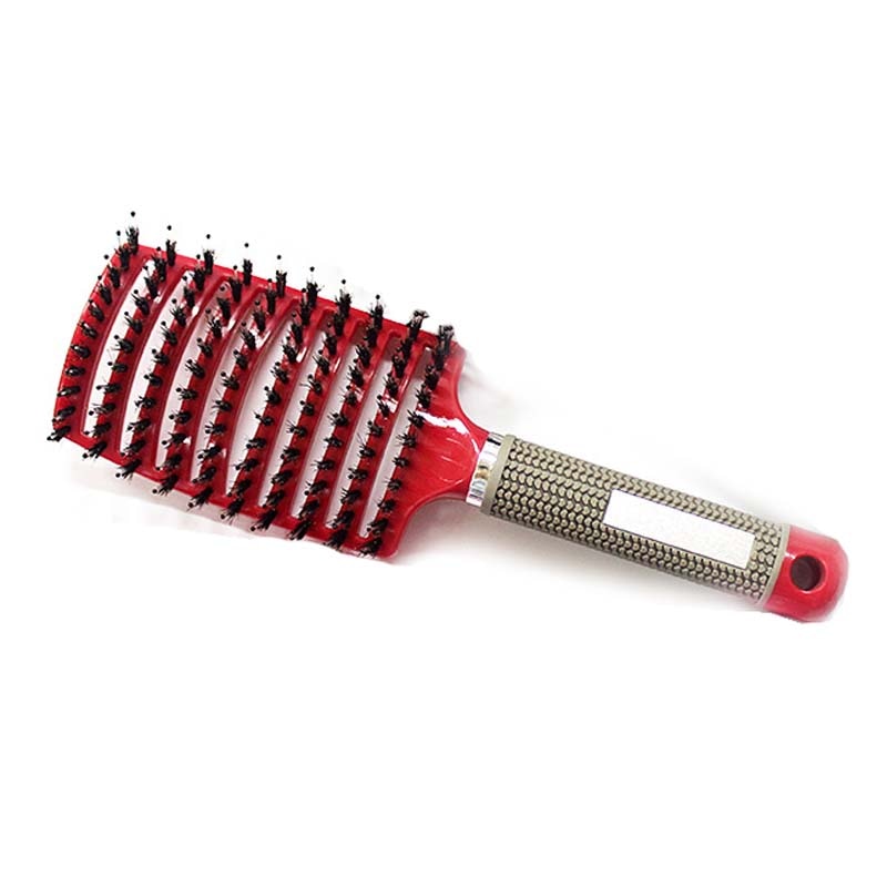 Hair Scalp Massage Comb Wet Dry Curly Detangle Hair Brush Bristle Nylon Hairdressing Brushes for Women Salon Hair Styling Tool - TIKIJTRONICS # 0