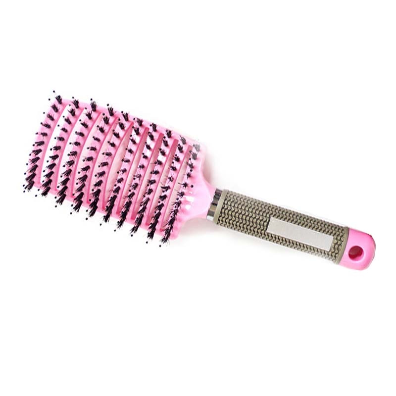 Hair Scalp Massage Comb Wet Dry Curly Detangle Hair Brush Bristle Nylon Hairdressing Brushes for Women Salon Hair Styling Tool - TIKIJTRONICS # 0