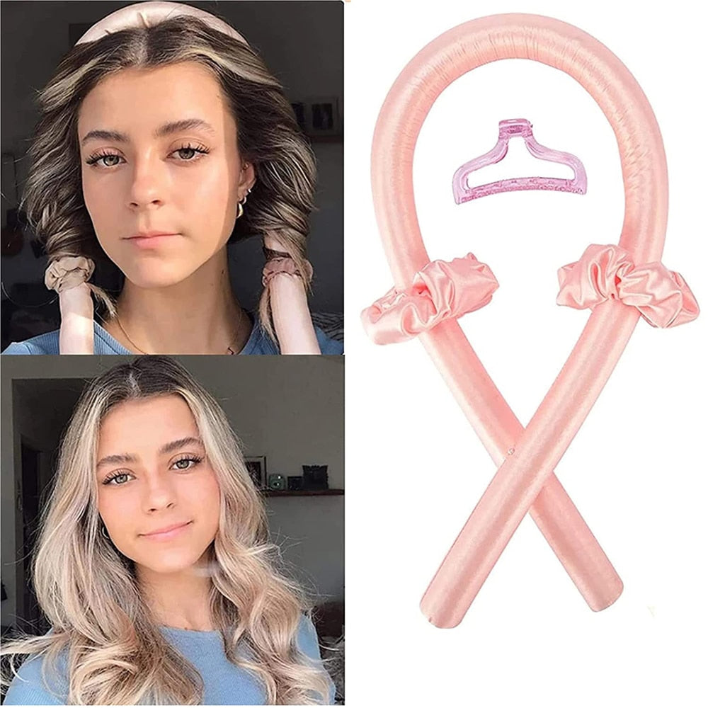 Heatless Curling Rod Headband No Heat Silk Curls Ribbon Hair Rollers Sleeping Soft Headband Lazy Hair Curlers Hair Styling Tools - Premium 0 from TIKIJTRONICS - Just $1.31! Shop now at TIKIJTRONICS