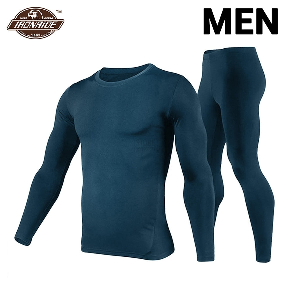 Herobiker Winter Men Fleece Lined Thermal Underwear Set Motorcycle Skiing Base Layer Warm Shirts & Tops Bottom Suit 3 Colour - Premium 0 from TIKIJTRONICS - Just $22.35! Shop now at TIKIJTRONICS