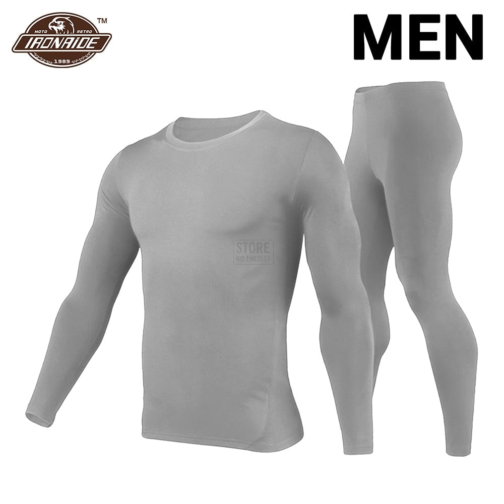 Herobiker Winter Men Fleece Lined Thermal Underwear Set Motorcycle Skiing Base Layer Warm Shirts & Tops Bottom Suit 3 Colour - Premium 0 from TIKIJTRONICS - Just $22.35! Shop now at TIKIJTRONICS