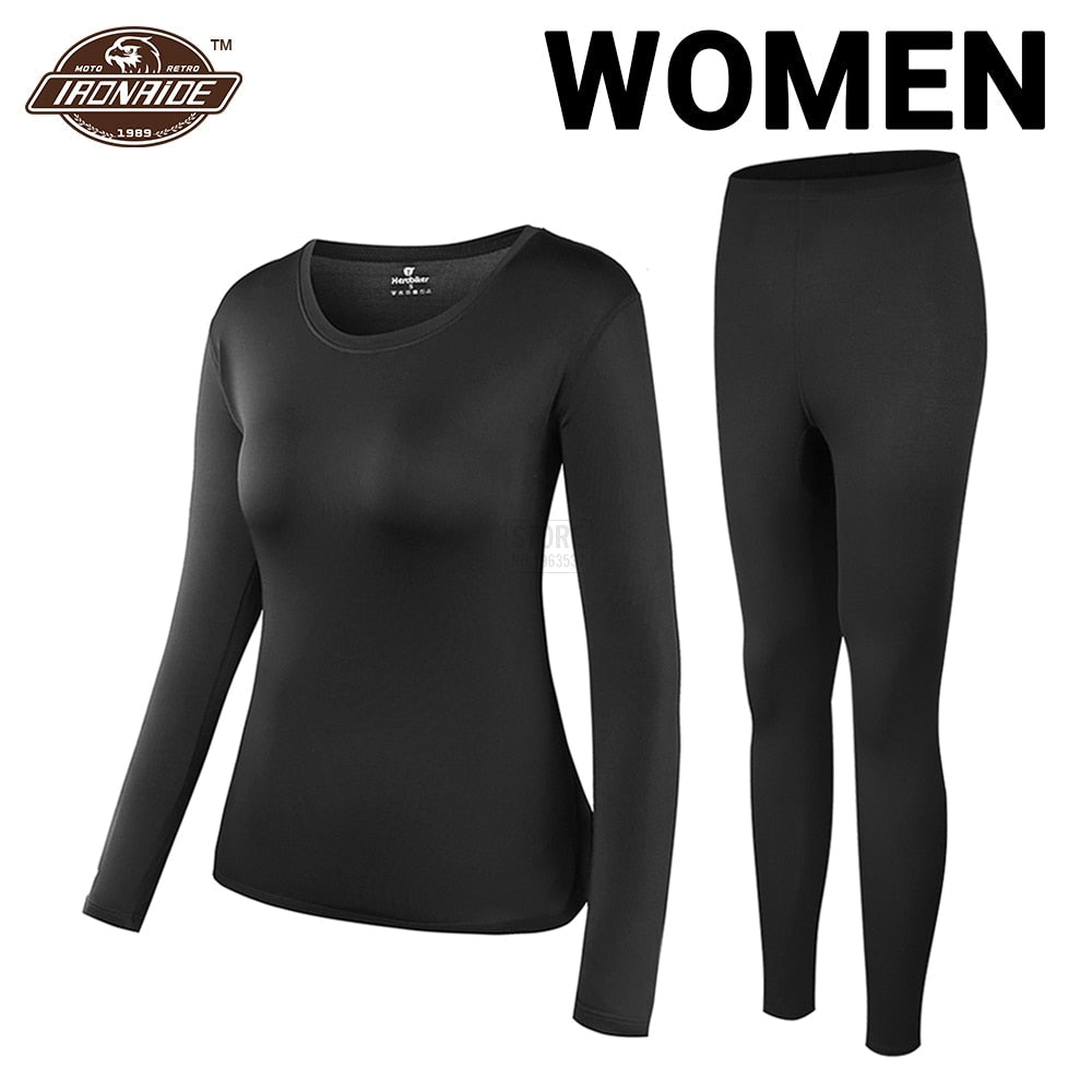 Herobiker Winter Men Fleece Lined Thermal Underwear Set Motorcycle Skiing Base Layer Warm Shirts & Tops Bottom Suit 3 Colour - Premium 0 from TIKIJTRONICS - Just $22.35! Shop now at TIKIJTRONICS