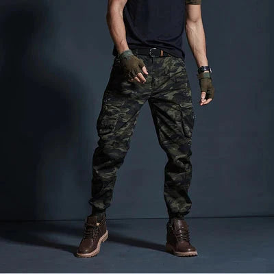 High Quality Khaki Casual Pants Men Military Tactical Joggers Camouflage Cargo Pants Multi-Pocket Fashions Black Army Trousers - TIKIJTRONICS # 