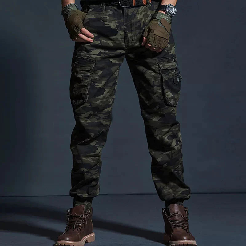 High Quality Khaki Casual Pants Men Military Tactical Joggers Camouflage Cargo Pants Multi-Pocket Fashions Black Army Trousers - TIKIJTRONICS # 