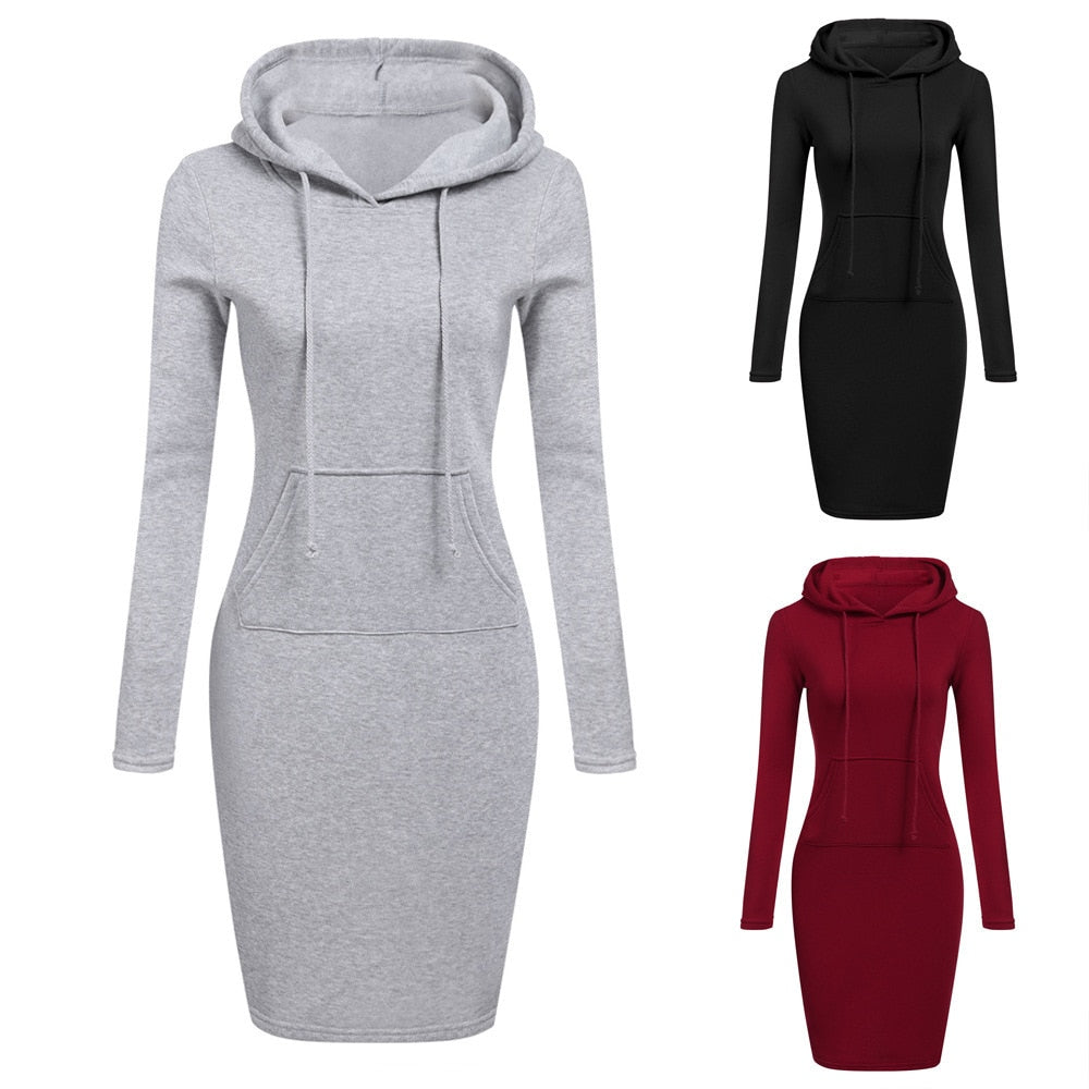 Hoodies Women Long Sweatshirt Patchwork Female Pullovers Hooded Causal Hoody Feminino Coats Spring Ladies Clothing - TIKIJTRONICS # 0