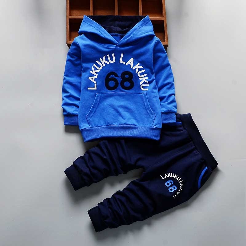 IENENS 2PC Children's Sets Boys Long Sleeves Outfits Clothing Kids Baby Boy Casual Cotton Tracksuits Clothes Hoodie + Trousers - Premium 0 from TIKIJTRONICS - Just $12.59! Shop now at TIKIJTRONICS