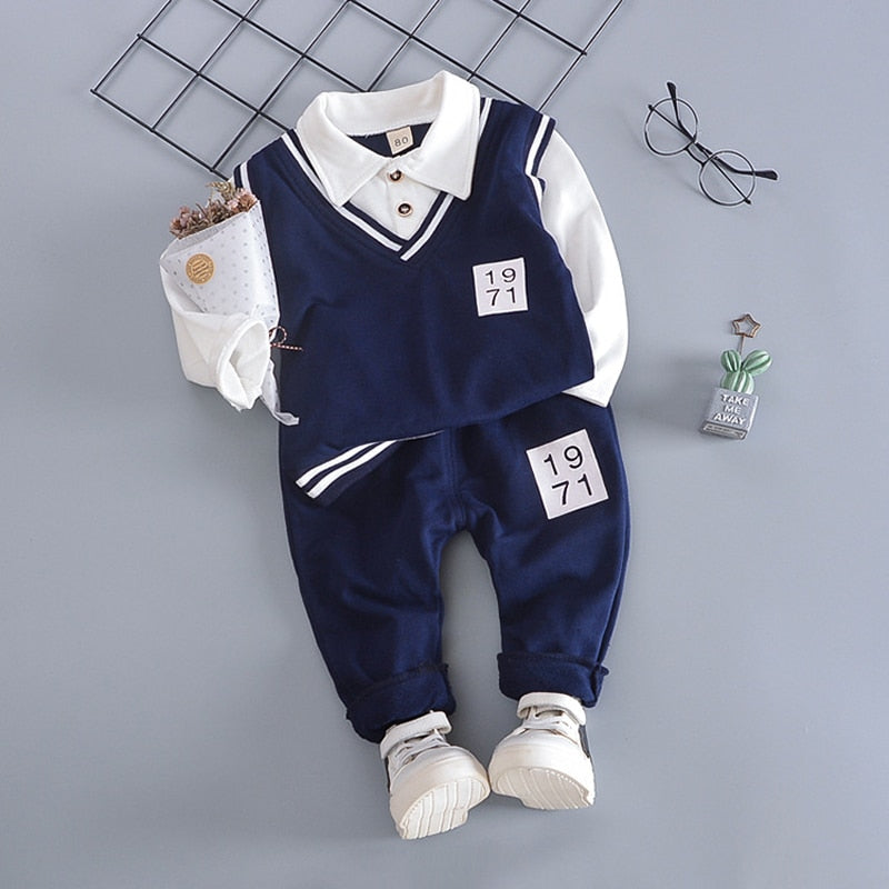 IENENS 2PC Children's Sets Boys Long Sleeves Outfits Clothing Kids Baby Boy Casual Cotton Tracksuits Clothes Hoodie + Trousers - Premium 0 from TIKIJTRONICS - Just $12.59! Shop now at TIKIJTRONICS