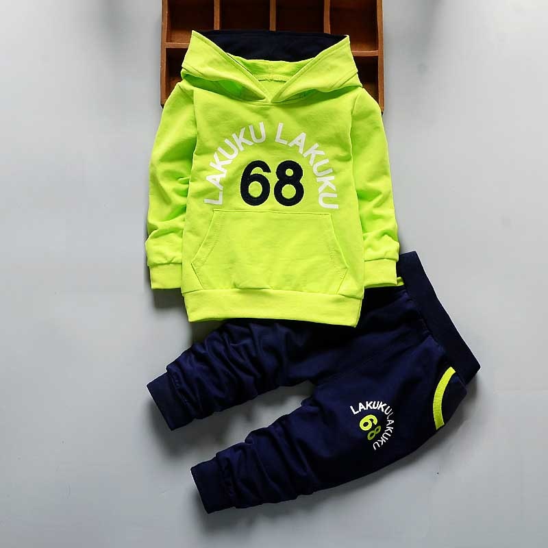 IENENS 2PC Children's Sets Boys Long Sleeves Outfits Clothing Kids Baby Boy Casual Cotton Tracksuits Clothes Hoodie + Trousers - Premium 0 from TIKIJTRONICS - Just $12.59! Shop now at TIKIJTRONICS