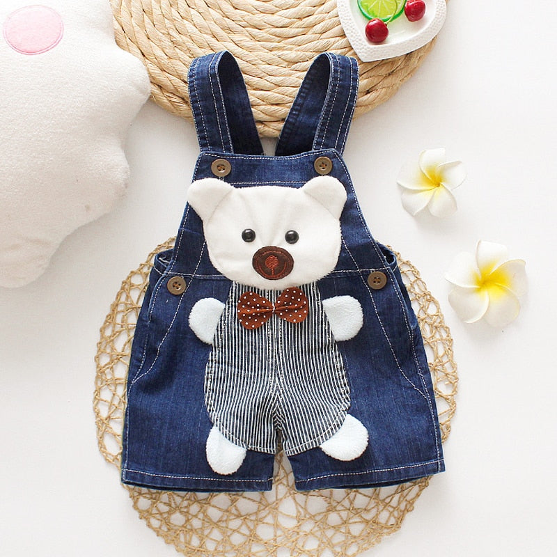 IENENS Summer Thin Cartoons Shorts Baby Toddler Boy Jeans Overalls Dungarees Child Kids Boys Denim Trousers Infant Short Pants - Premium 0 from TIKIJTRONICS - Just $2.79! Shop now at TIKIJTRONICS