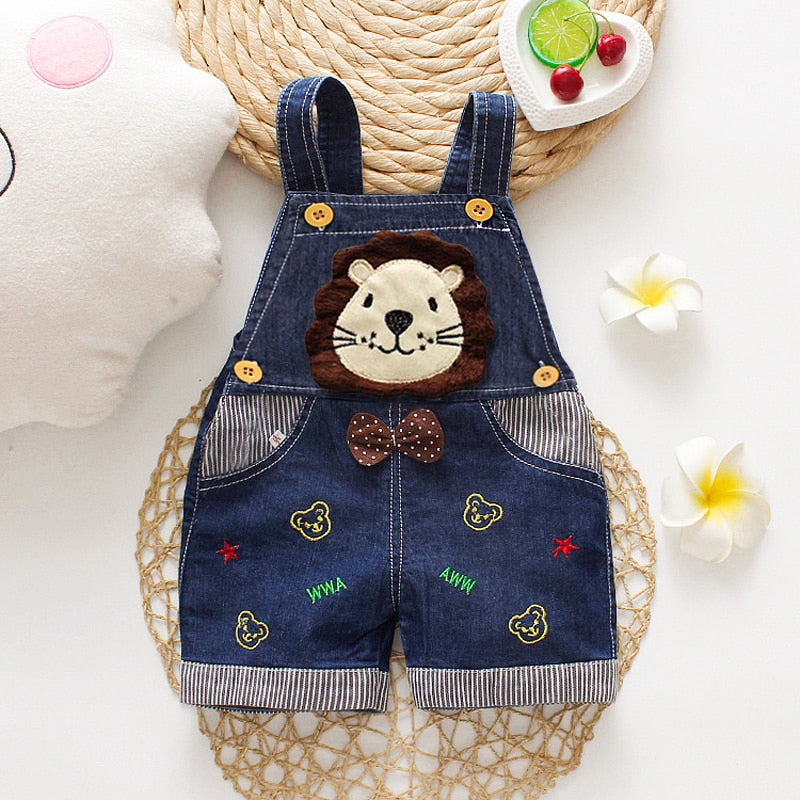 IENENS Summer Thin Cartoons Shorts Baby Toddler Boy Jeans Overalls Dungarees Child Kids Boys Denim Trousers Infant Short Pants - Premium 0 from TIKIJTRONICS - Just $2.79! Shop now at TIKIJTRONICS