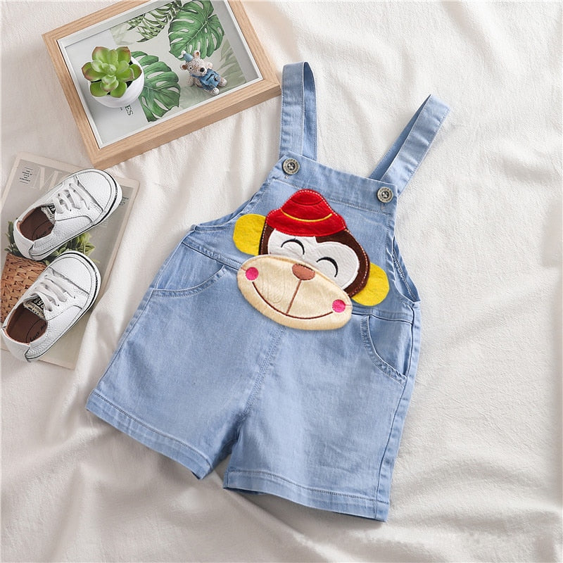 IENENS Summer Thin Cartoons Shorts Baby Toddler Boy Jeans Overalls Dungarees Child Kids Boys Denim Trousers Infant Short Pants - Premium 0 from TIKIJTRONICS - Just $2.79! Shop now at TIKIJTRONICS