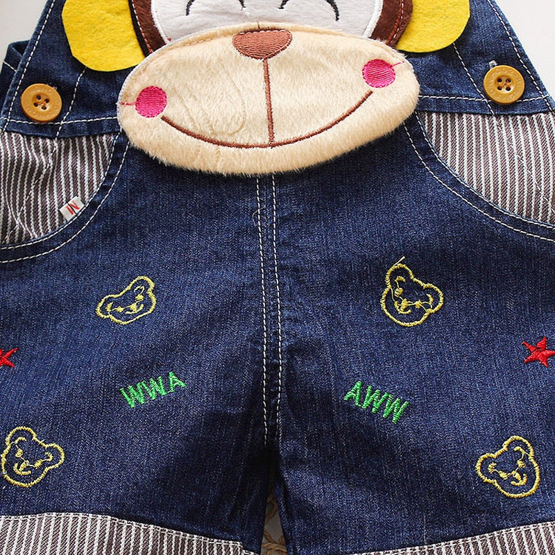 IENENS Summer Thin Cartoons Shorts Baby Toddler Boy Jeans Overalls Dungarees Child Kids Boys Denim Trousers Infant Short Pants - Premium 0 from TIKIJTRONICS - Just $2.79! Shop now at TIKIJTRONICS