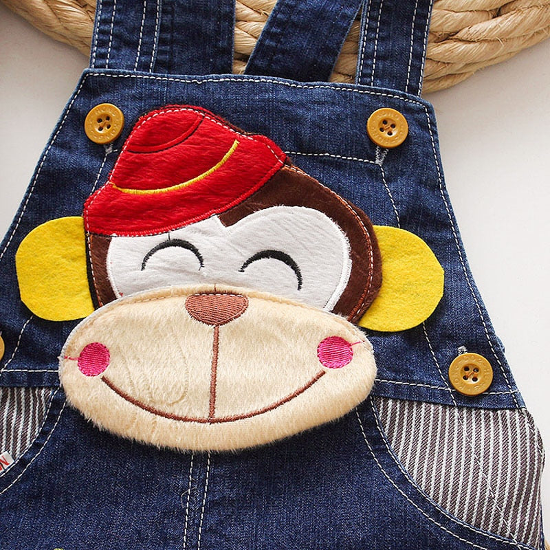 IENENS Summer Thin Cartoons Shorts Baby Toddler Boy Jeans Overalls Dungarees Child Kids Boys Denim Trousers Infant Short Pants - TIKIJTRONICS # 0