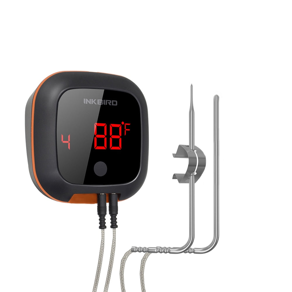 INKBIRD IBT-4XS Digital Rotation Reading Screen BBQ Meat Cooking Thermometer Bluetooth Connect Magnetic Design and 2/4 Probes - Premium 0 from TIKIJTRONICS - Just $34.31! Shop now at TIKIJTRONICS