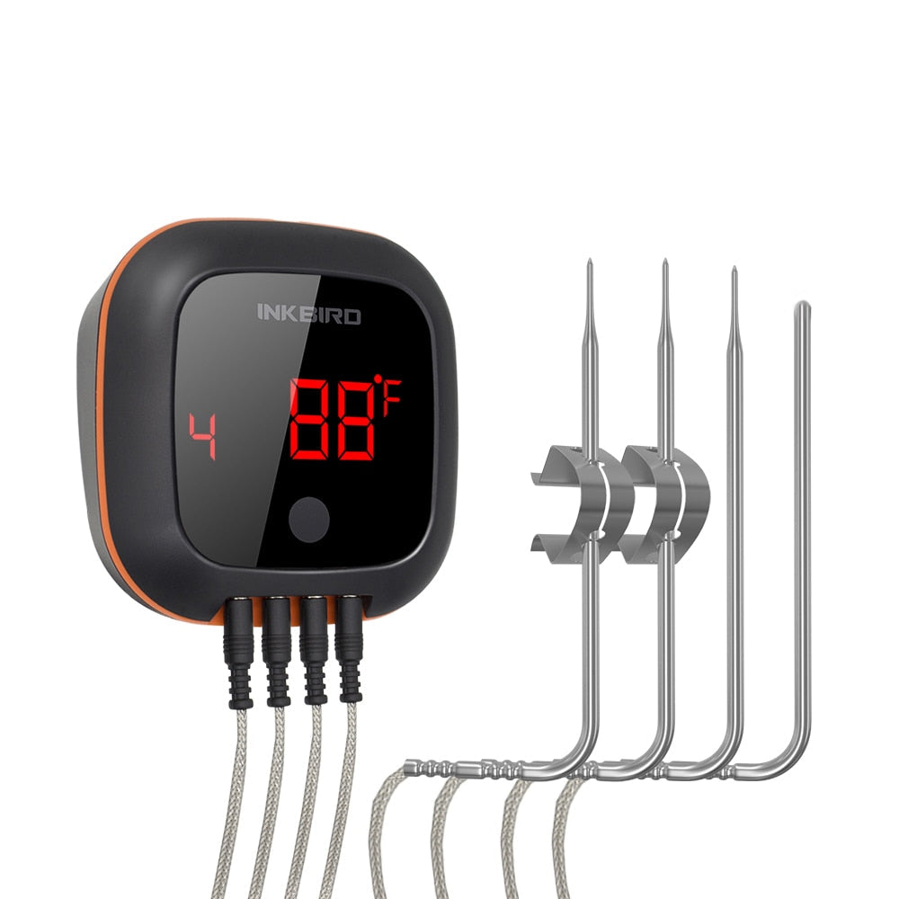 INKBIRD IBT-4XS Digital Rotation Reading Screen BBQ Meat Cooking Thermometer Bluetooth Connect Magnetic Design and 2/4 Probes - Premium 0 from TIKIJTRONICS - Just $34.31! Shop now at TIKIJTRONICS