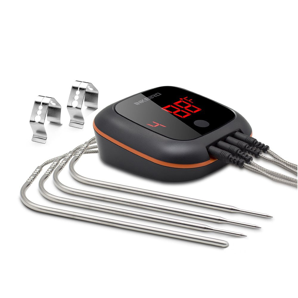 INKBIRD IBT-4XS Digital Rotation Reading Screen BBQ Meat Cooking Thermometer Bluetooth Connect Magnetic Design and 2/4 Probes - Premium 0 from TIKIJTRONICS - Just $34.31! Shop now at TIKIJTRONICS