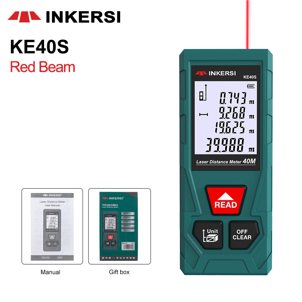 INKERSI Laser Distance Meter Digital Rangefinder 120m 100m 70m 50m Laser Distance Measurer Electronic Level Ruler Range Finder - TIKIJTRONICS # 0