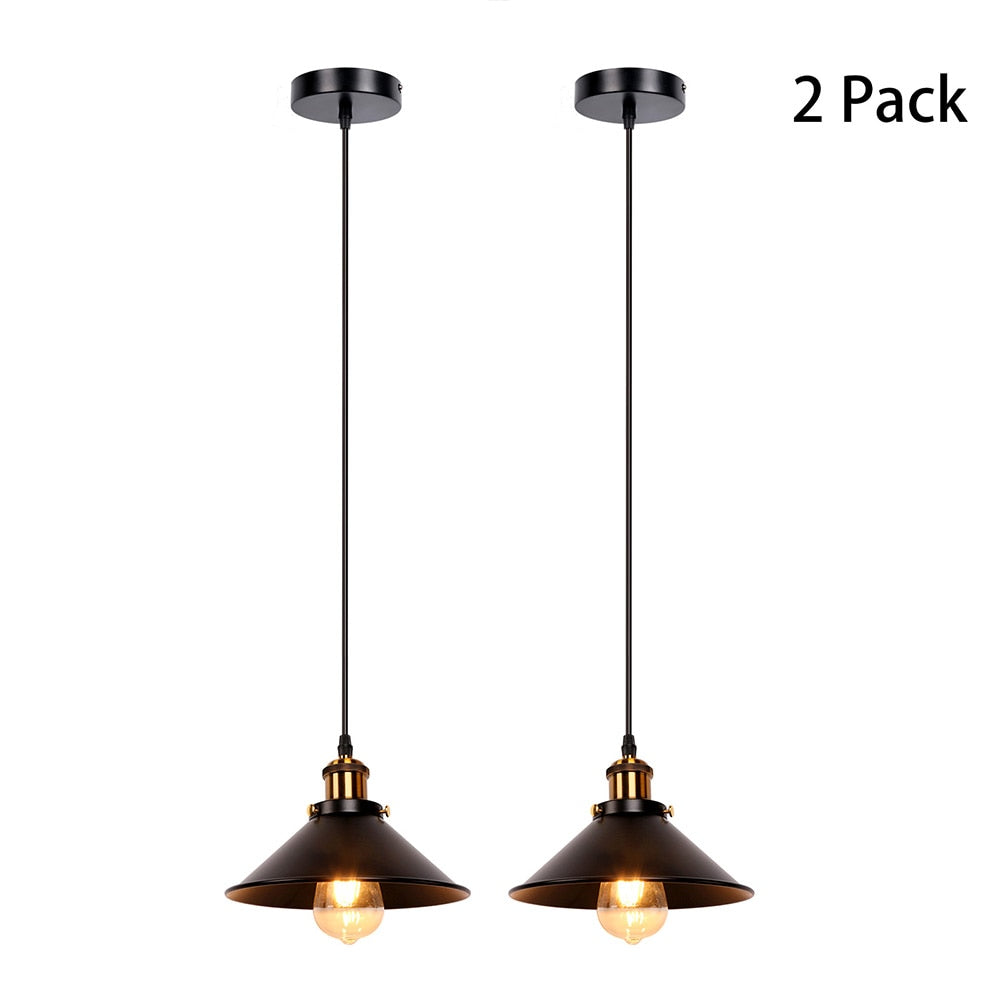 Industrial Retro Iron Interior Decoration LED E27 Pendant Light for Bedroom Kitchen Restaurant Bar Balcony Small Pendant Lamps - TIKIJTRONICS # 0