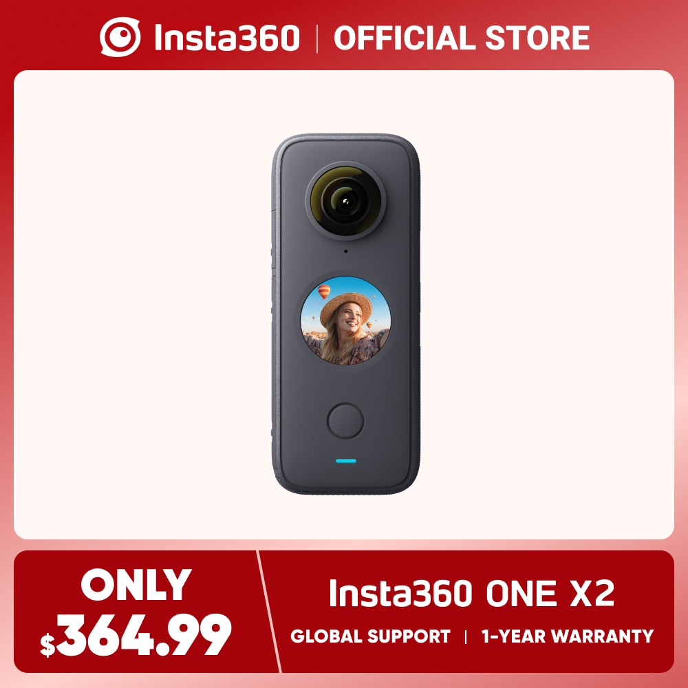 Insta360 ONE X2 Waterproof Action Camera Stabilization, Touch Screen, AI Editing, Live Streaming - Premium 0 from TIKIJTRONICS - Just $259.99! Shop now at TIKIJTRONICS