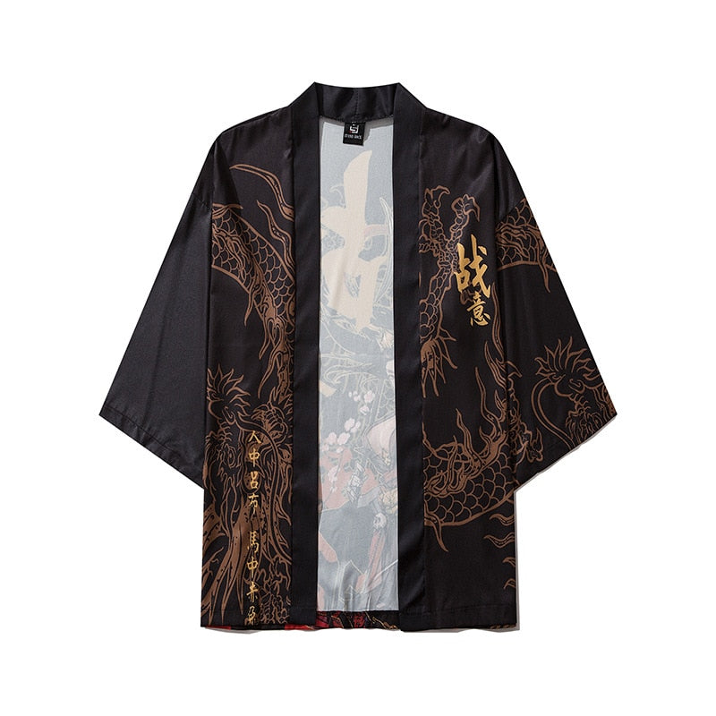 Japanese Summer Kimono Cardigan Cartoon Printed Men Haori Yukata Male Samurai Costume Clothing Jacket Shirt - TIKIJTRONICS 0 SPECIFICATIONSType: KIMONOSpecial Use: Traditional ClothingSleeve Length(cm): halfOrigin: Mainland ChinaModel Number: AS YJ 112Material: PolyesterMaterial: RayonItem Type: Asia & Pacific Islands ClothingGender: MENCN: JiangsuBrand Name: NIUNIUSHOW TIKIJTRONICS  (Store description)