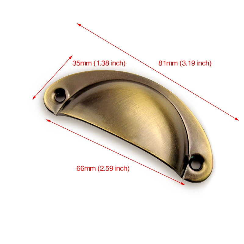 KAK 2PCS Retro Metal Kitchen Drawer Cabinet Door Handle And Furniture Knobs Handware Cupboard Antique Brass Shell Pull Handles - TIKIJTRONICS 0 SPECIFICATIONSis_customized: YesType: Furniture Handle & KnobStyle: VintageSize: 81 x 35 x 20 mm (L x W x H)Quantity: 2 piecesPitch-row Specifications: 7cmOrigin: Mainland ChinaModel Number: AS2Material: MetalDIY Supplies: MetalworkingColor: white/black/green bronze/red bronze/gold/silverBrand Name: KAK TIKIJTRONICS  (Store description)