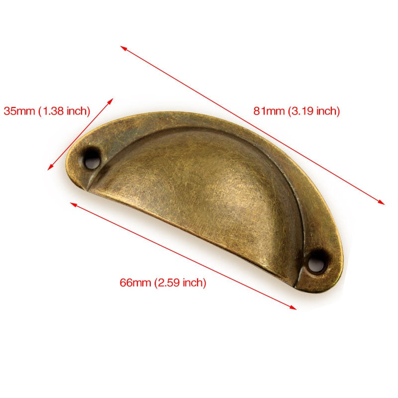 KAK 2PCS Retro Metal Kitchen Drawer Cabinet Door Handle And Furniture Knobs Handware Cupboard Antique Brass Shell Pull Handles - TIKIJTRONICS 0 SPECIFICATIONSis_customized: YesType: Furniture Handle & KnobStyle: VintageSize: 81 x 35 x 20 mm (L x W x H)Quantity: 2 piecesPitch-row Specifications: 7cmOrigin: Mainland ChinaModel Number: AS2Material: MetalDIY Supplies: MetalworkingColor: white/black/green bronze/red bronze/gold/silverBrand Name: KAK TIKIJTRONICS  (Store description)