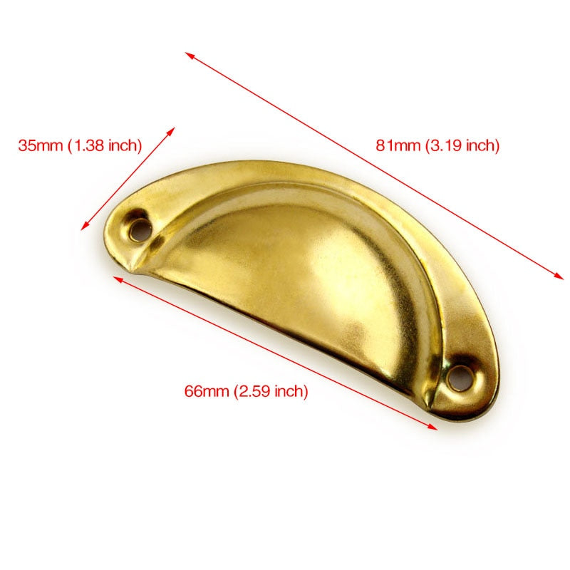 KAK 2PCS Retro Metal Kitchen Drawer Cabinet Door Handle And Furniture Knobs Handware Cupboard Antique Brass Shell Pull Handles - TIKIJTRONICS 0 SPECIFICATIONSis_customized: YesType: Furniture Handle & KnobStyle: VintageSize: 81 x 35 x 20 mm (L x W x H)Quantity: 2 piecesPitch-row Specifications: 7cmOrigin: Mainland ChinaModel Number: AS2Material: MetalDIY Supplies: MetalworkingColor: white/black/green bronze/red bronze/gold/silverBrand Name: KAK TIKIJTRONICS  (Store description)