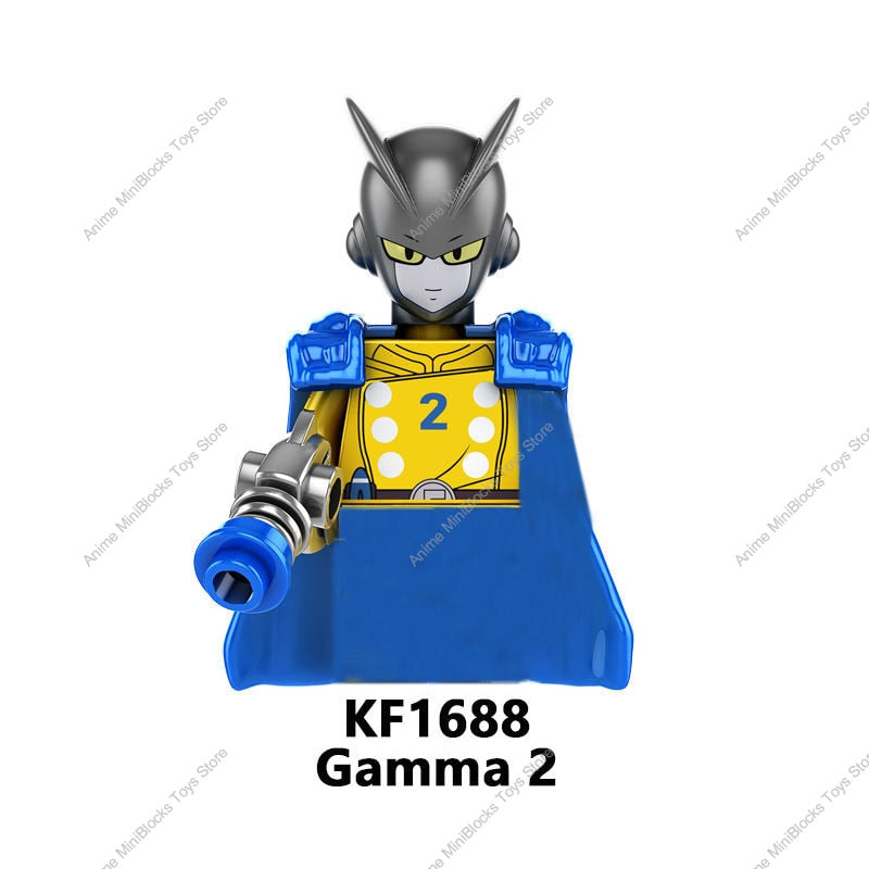 KF6158 Dragon Ball Z Building Blocks Son Goku Broli Gamma Vegeta Anime Cartoon Mini Action Toy Bricks Kids Gift KF6142 KF6165 TIKIJTRONICS