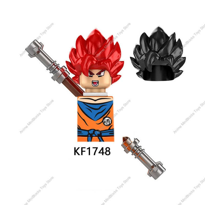 KF6158 Dragon Ball Z Building Blocks Son Goku Broli Gamma Vegeta Anime Cartoon Mini Action Toy Bricks Kids Gift KF6142 KF6165 TIKIJTRONICS