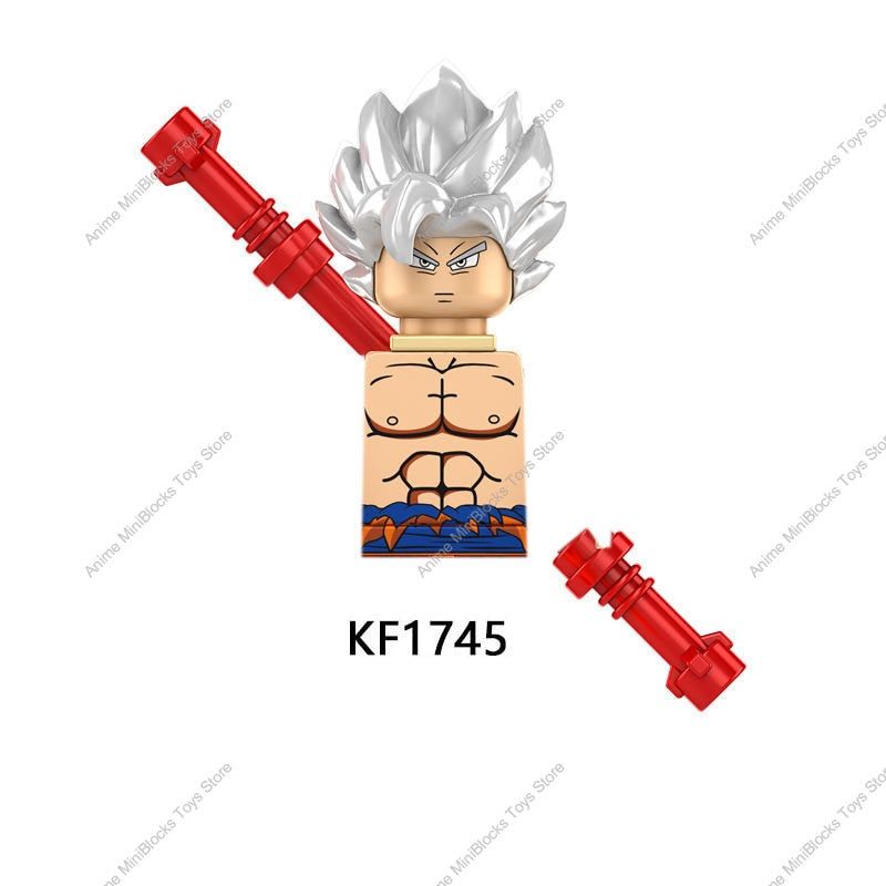 KF6158 Dragon Ball Z Building Blocks Son Goku Broli Gamma Vegeta Anime Cartoon Mini Action Toy Bricks Kids Gift KF6142 KF6165 TIKIJTRONICS