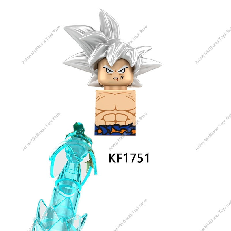 KF6158 Dragon Ball Z Building Blocks Son Goku Broli Gamma Vegeta Anime Cartoon Mini Action Toy Bricks Kids Gift KF6142 KF6165 TIKIJTRONICS