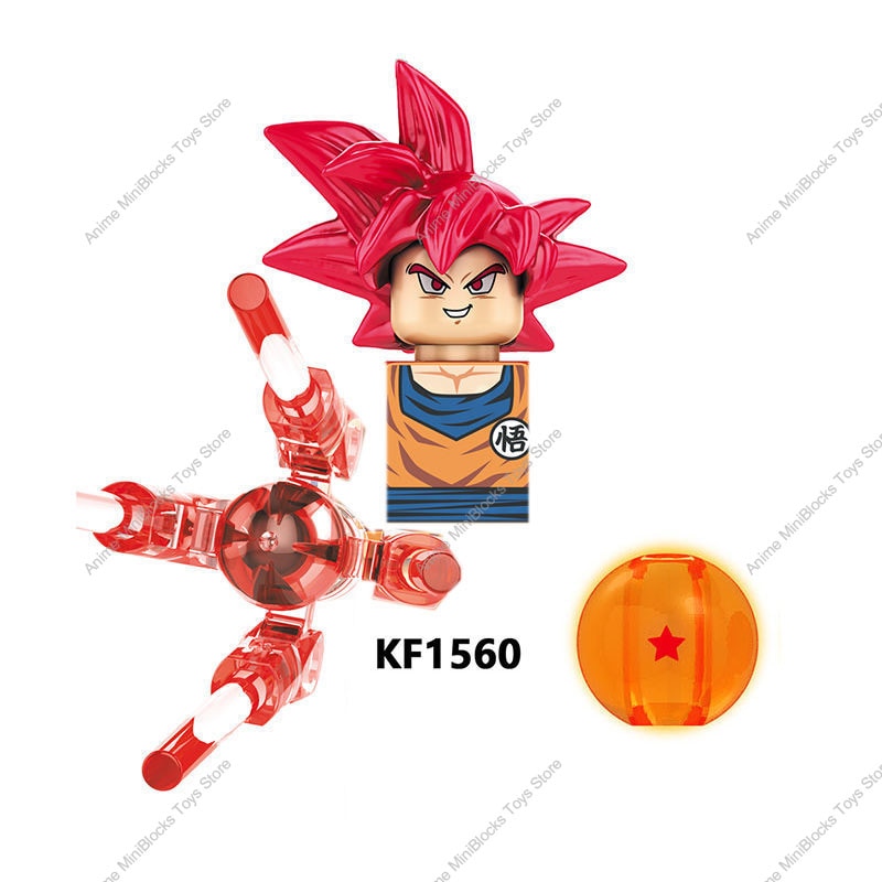 KF6158 Dragon Ball Z Building Blocks Son Goku Broli Gamma Vegeta Anime Cartoon Mini Action Toy Bricks Kids Gift KF6142 KF6165 TIKIJTRONICS